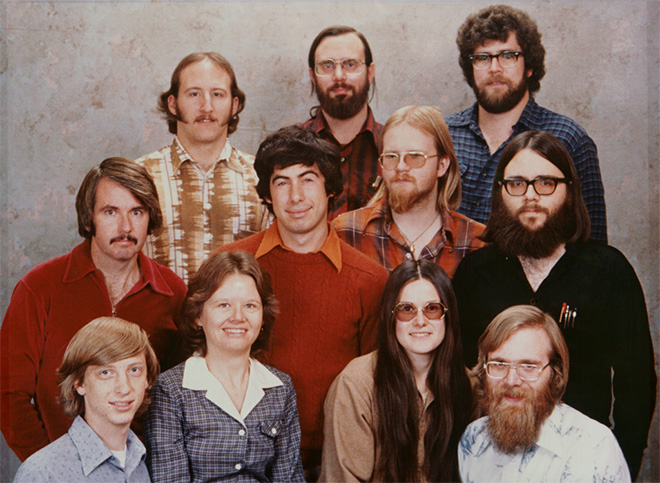 Microsoft's team 34 years ago