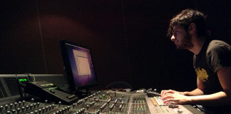 Carlo in the mixing session