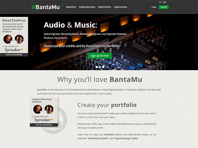 BantaMu homepage