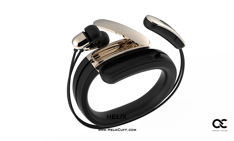 The World's First Wearable Cuff with Stereo Bluetooth Headphones